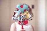 bouquet pour demoiselle d honneur coeur en tissu!