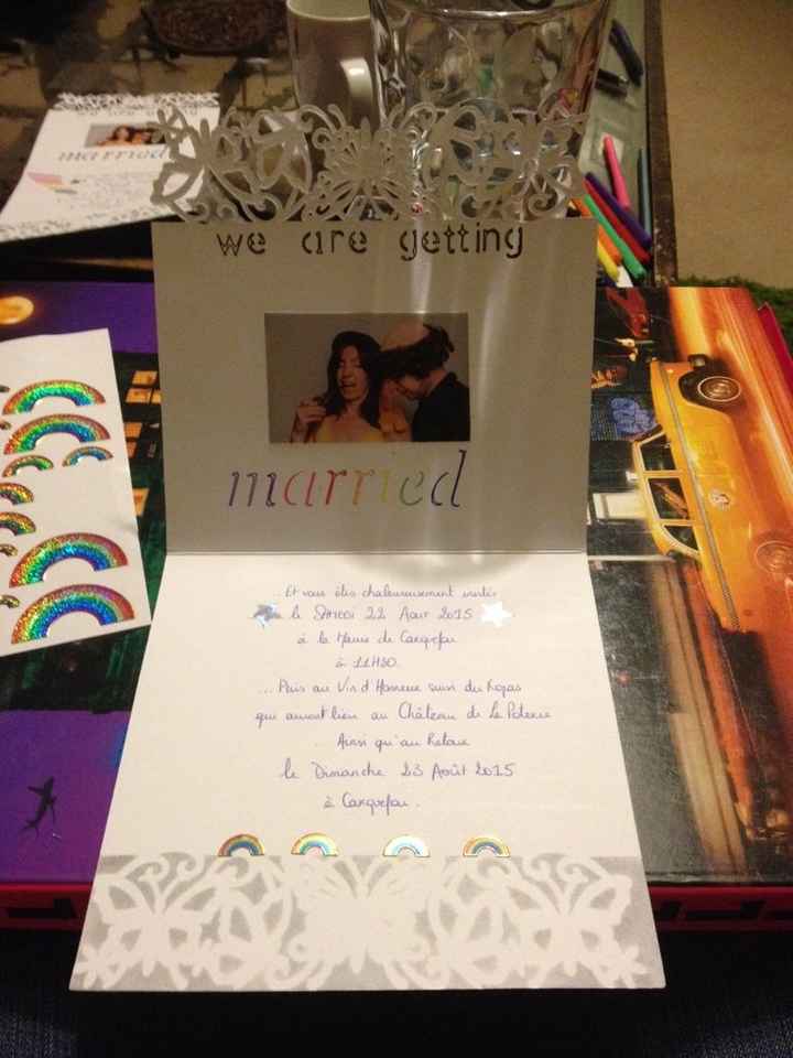 Enfin mes faire-part finis!! - 2