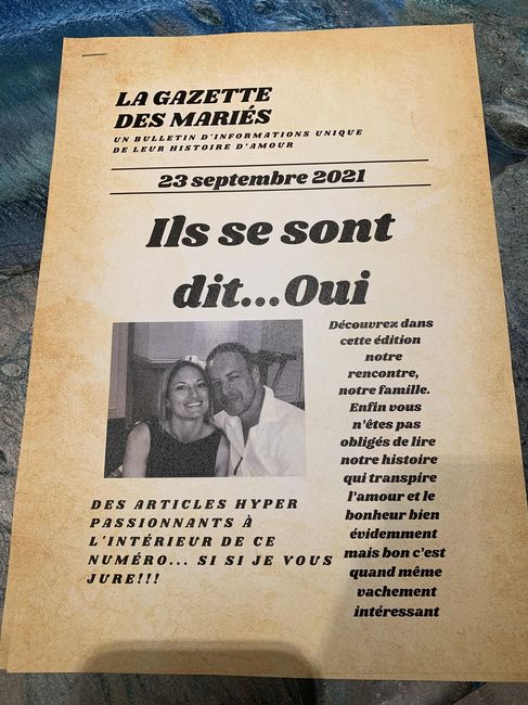 Gazette des mariés 2