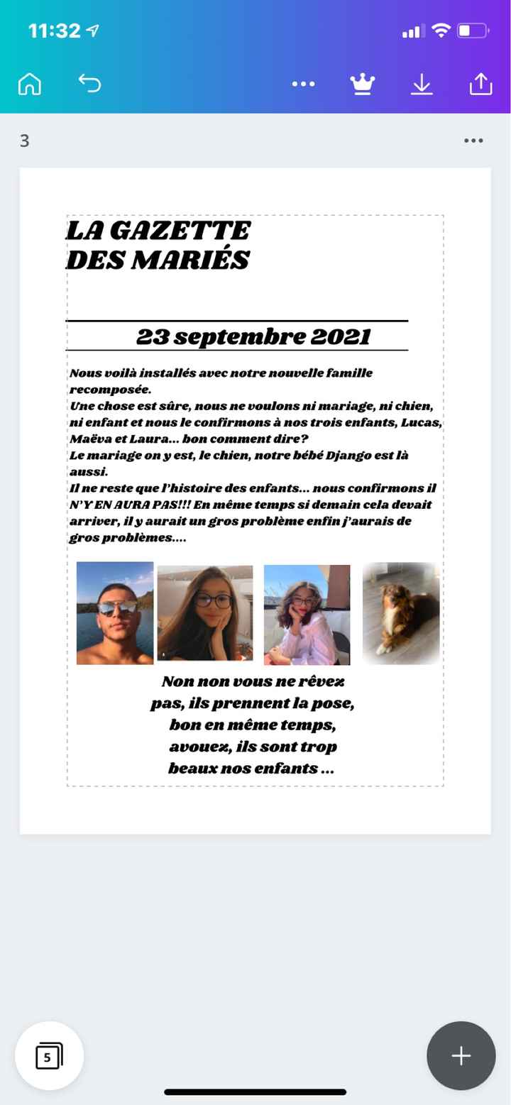 Premier jet gazette des mariés - 3