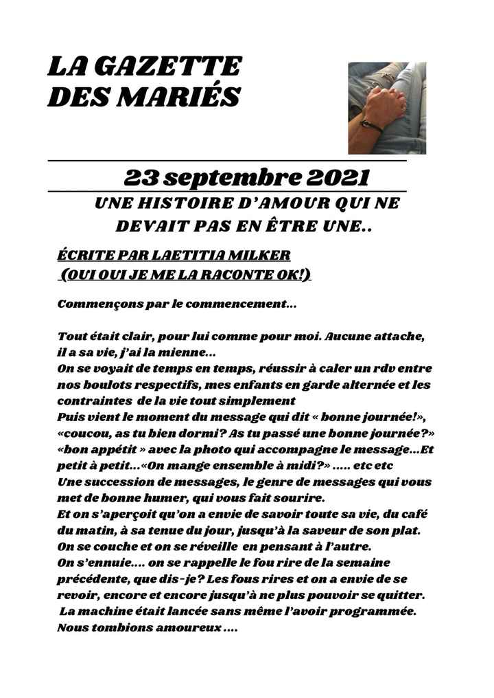 Gazette deuxième édition 🤣 - 2