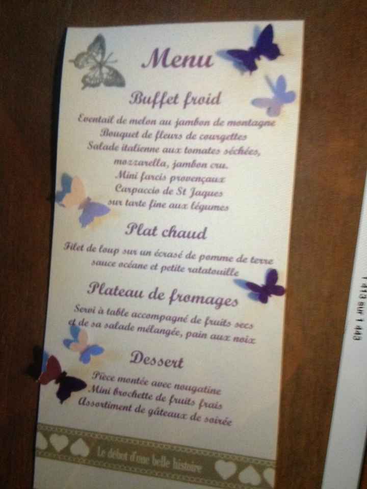 Menu individuel ou un par table? - 1