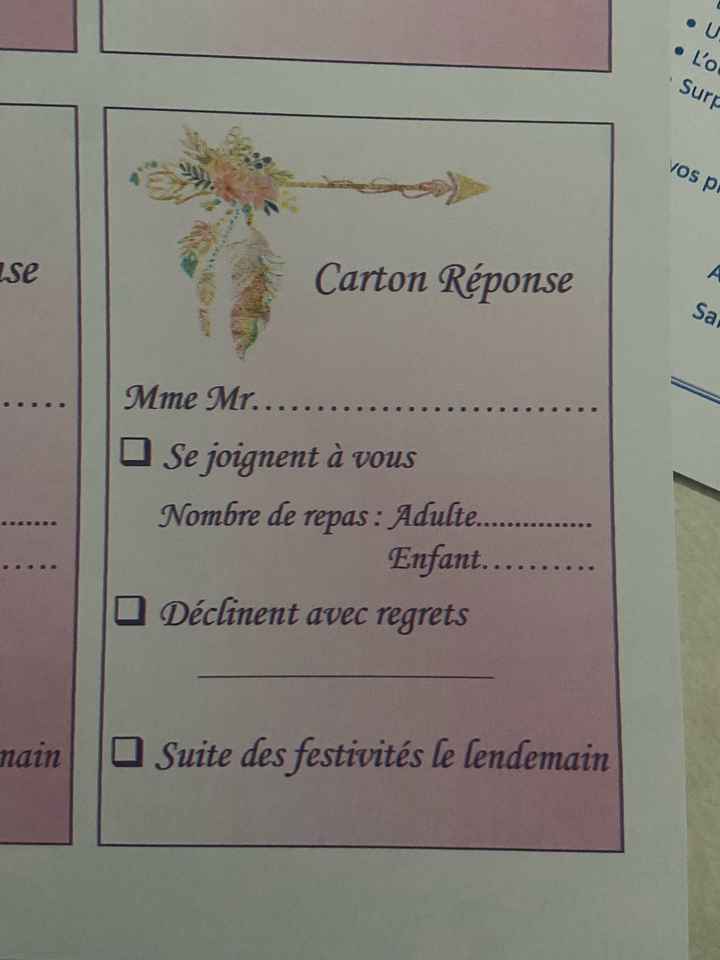 Défi photo et carton réponse - 2