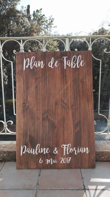 Panneau plan de table - 1