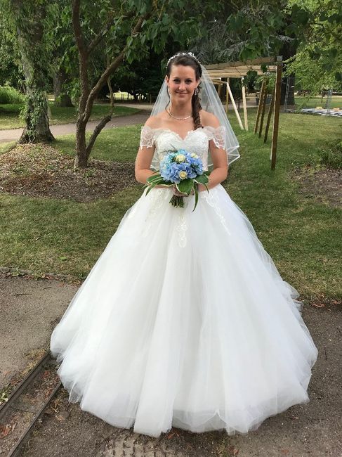 Ma robe et mon bouquet !