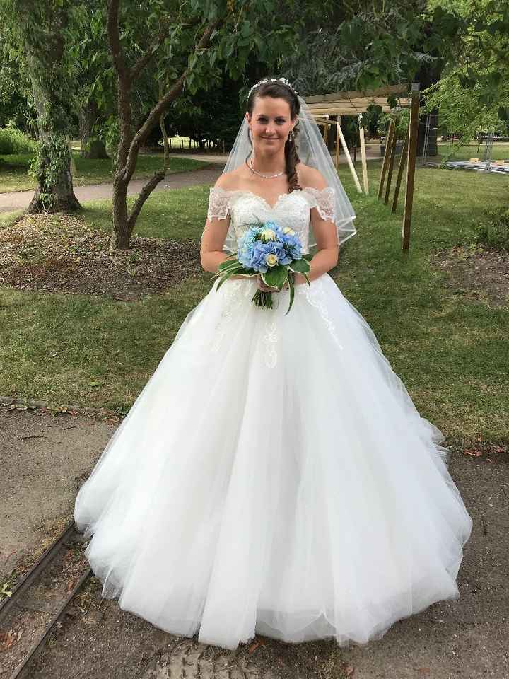 Ma robe et mon bouquet !