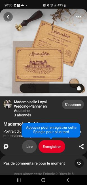 Idée de faire-part fait main sur le thème du vin 38