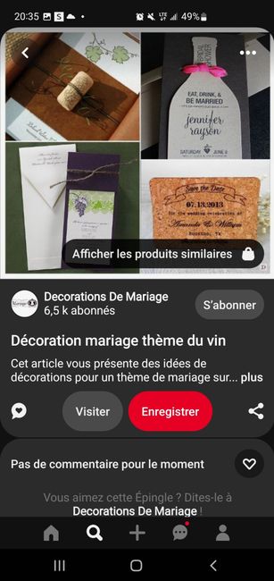 Idée de faire-part fait main sur le thème du vin 39