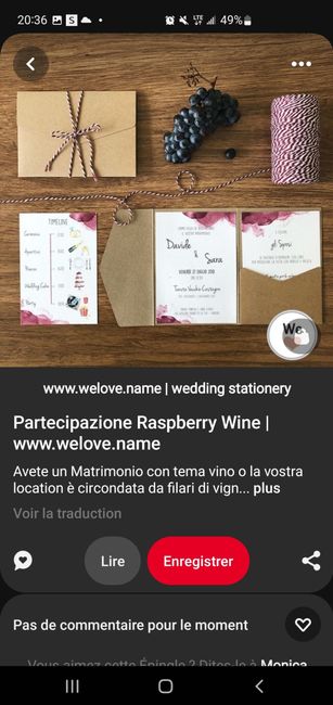 Idée de faire-part fait main sur le thème du vin 43