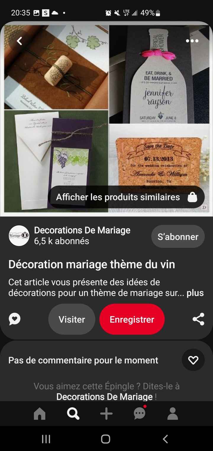 Idée de faire-part fait main sur le thème du vin - 3