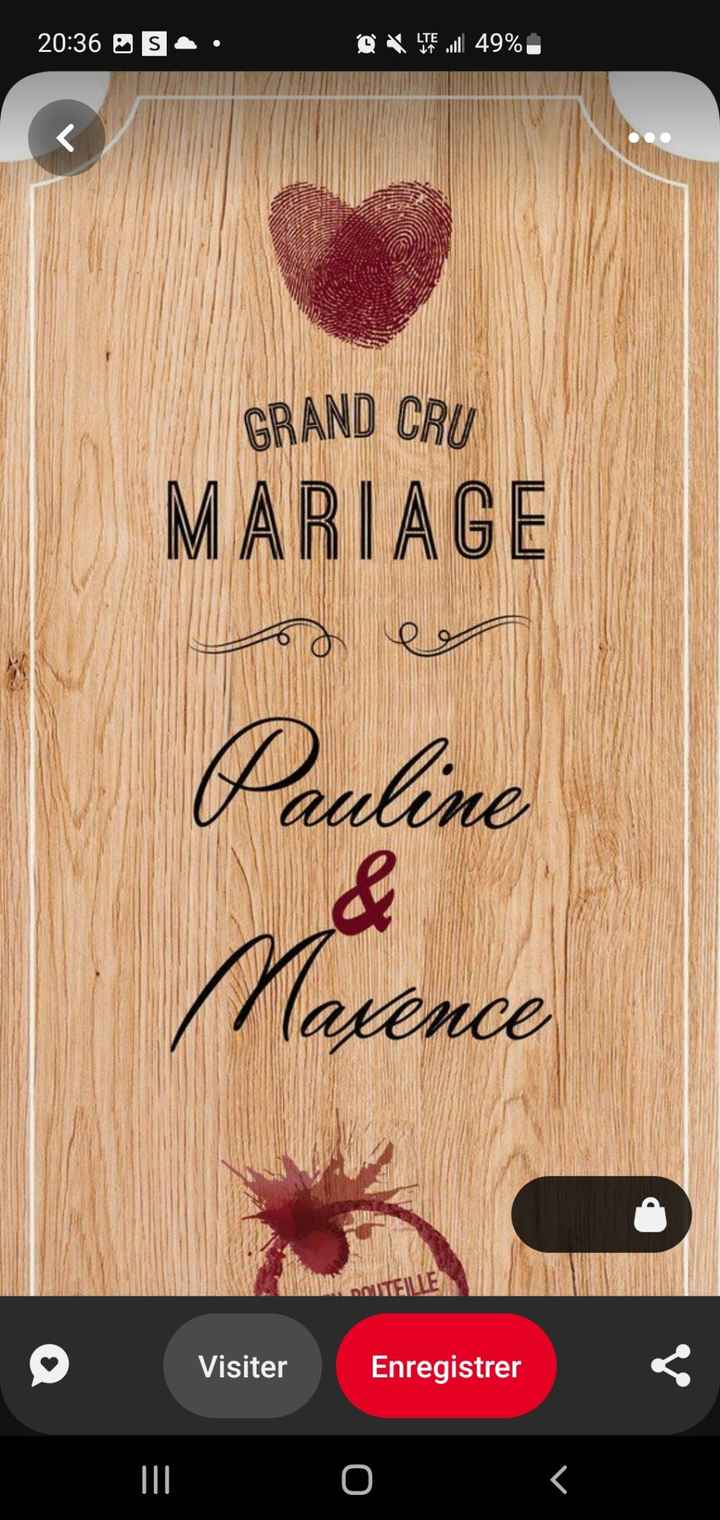 Idée de faire-part fait main sur le thème du vin - 8