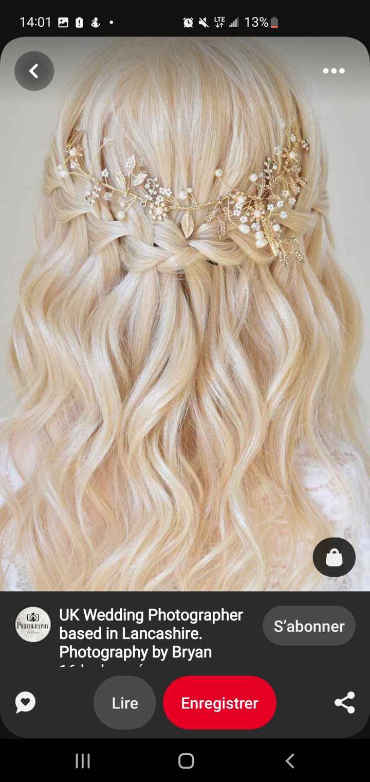 Coiffure mariée cheveux mi-longs - 3