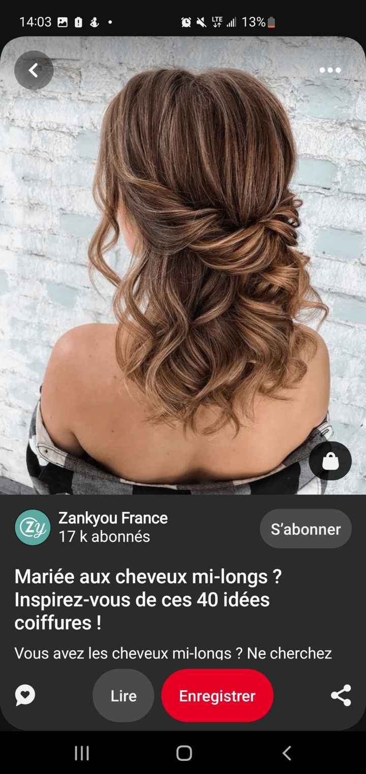 Coiffure mariée cheveux mi-longs - 10