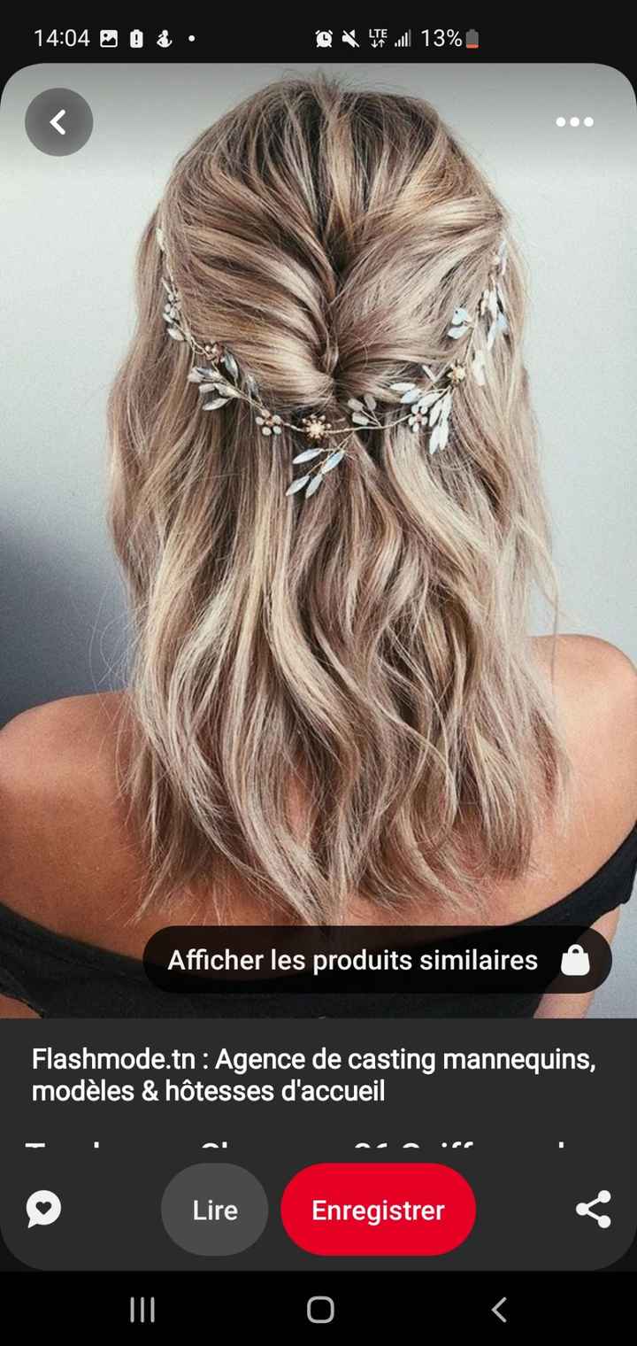Coiffure mariée cheveux mi-longs - 11