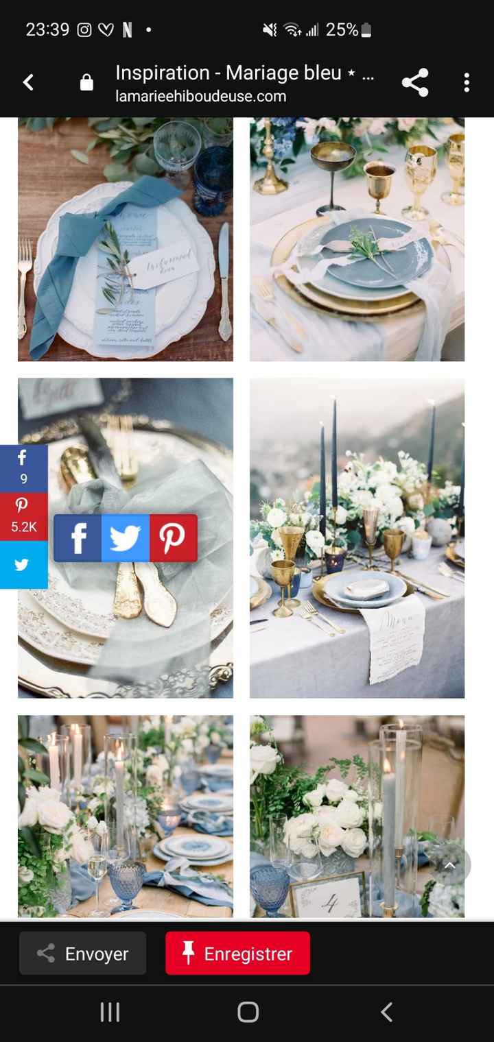 Couleur mariage bleu et blanc - 1