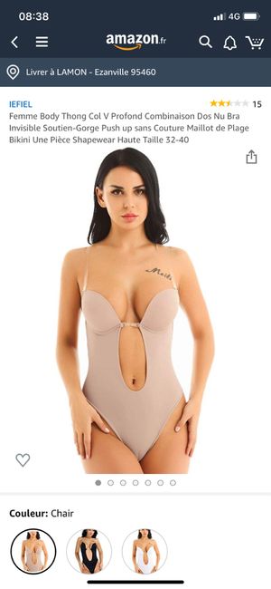 Soutien-gorge pour dos dentelle en bonnet d 6