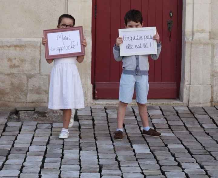 Pancartes arrivée des mariés 🙂 - 4