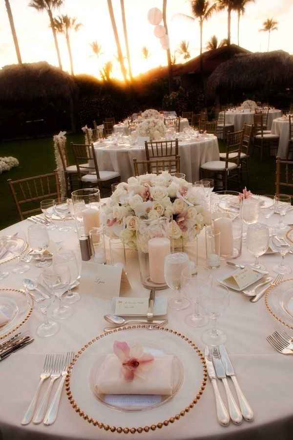 Mariage thème blanc touche de rose - 10