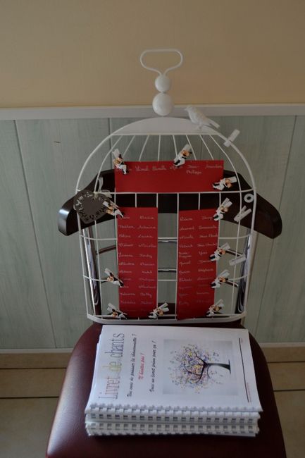 Plan de table + livret de chant