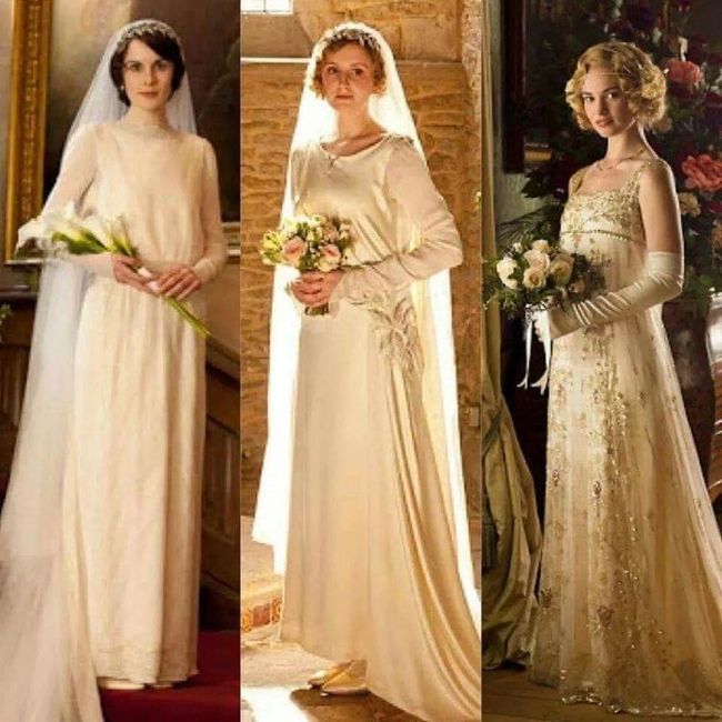 Robes de mariées Downton Abbey 👰🏻‍♀️ 1