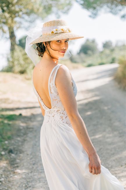 Mariage champêtre et chapeau 👒 1