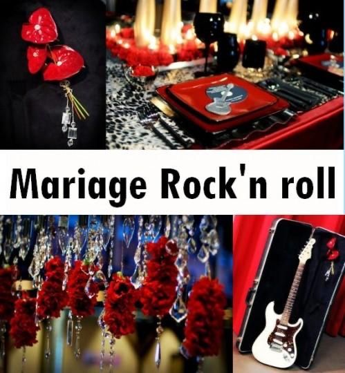 mariage rock and roll rouge et noir 8