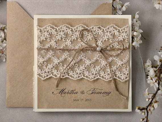 Faire part dentelle - 1