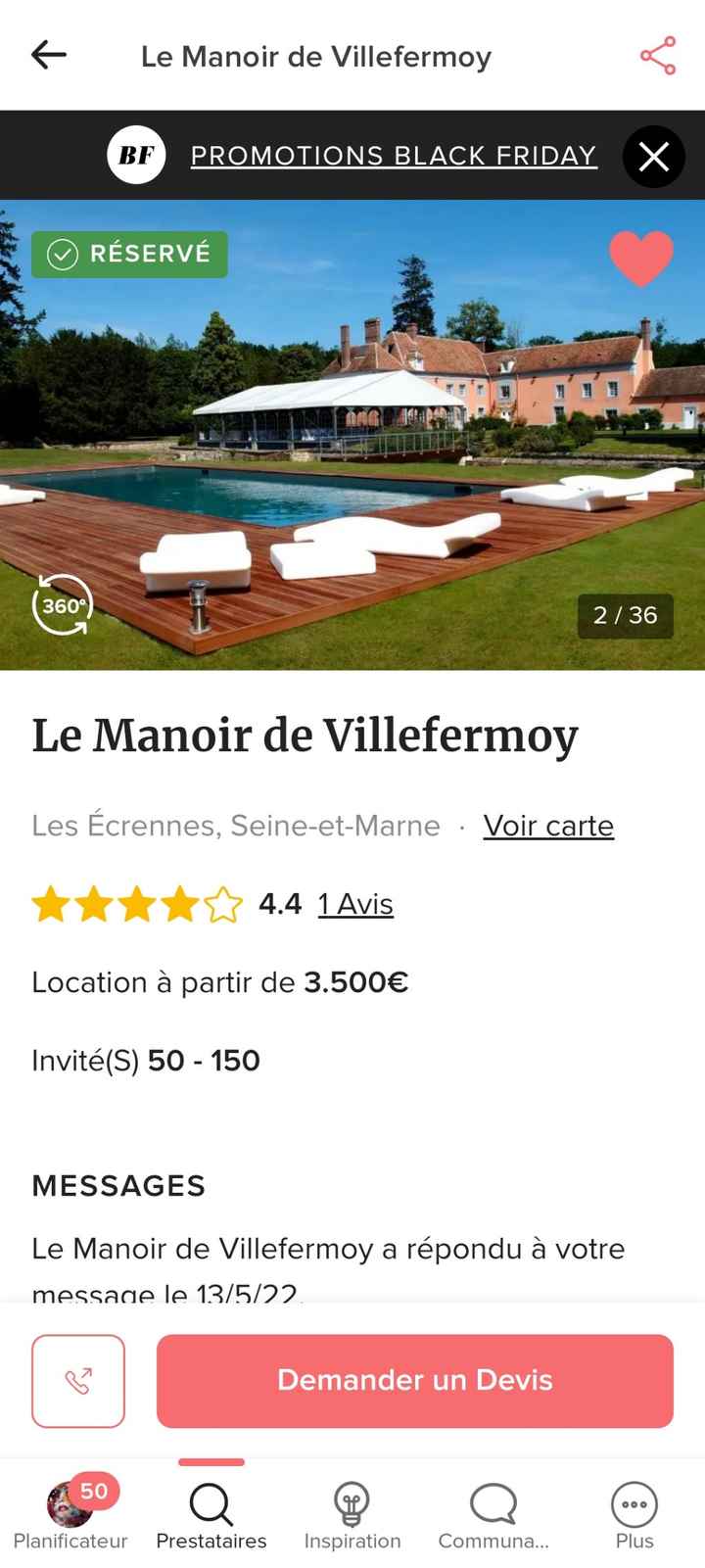 Ton lieu de réception dispose d'un extérieur ? 🌳 - 1