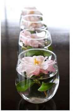 deco fleurs sur table