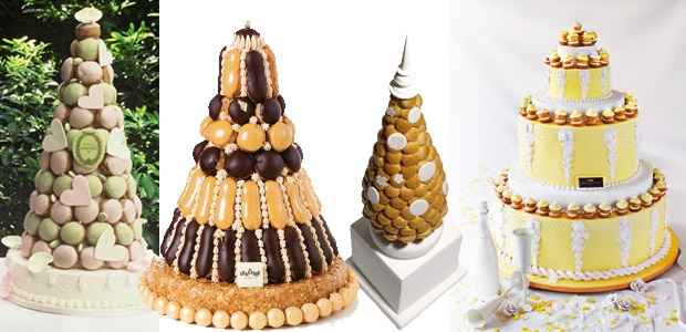 pyramide d eclair et de macarons