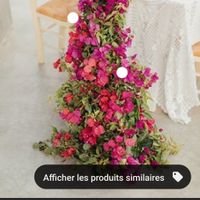 Decoration avec du bougainvillier et rose - 1