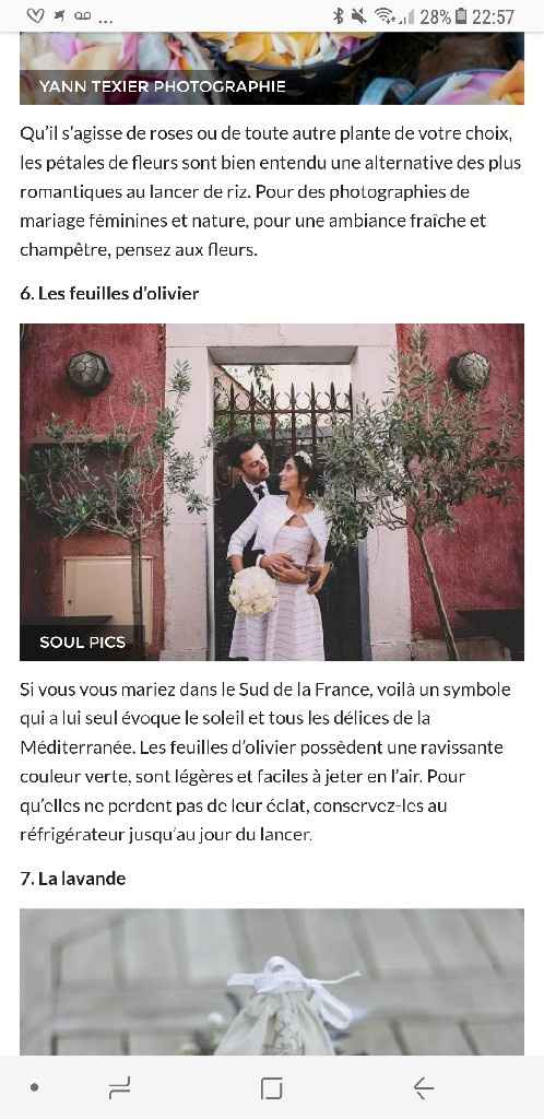 Vos idees de jetés de petales - 1