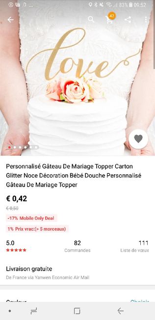 Cake topper pour piece montée de choux ? 3