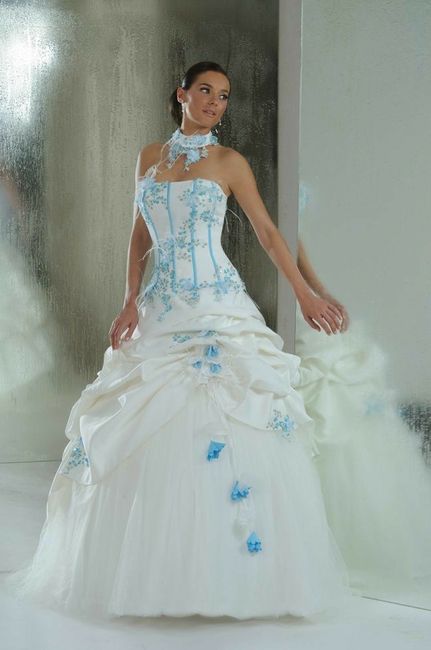 Avis robe mariée bleue 2