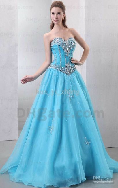 Avis robe mariée bleue 7