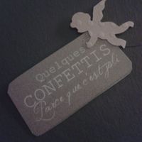 etiquette sachet confettis