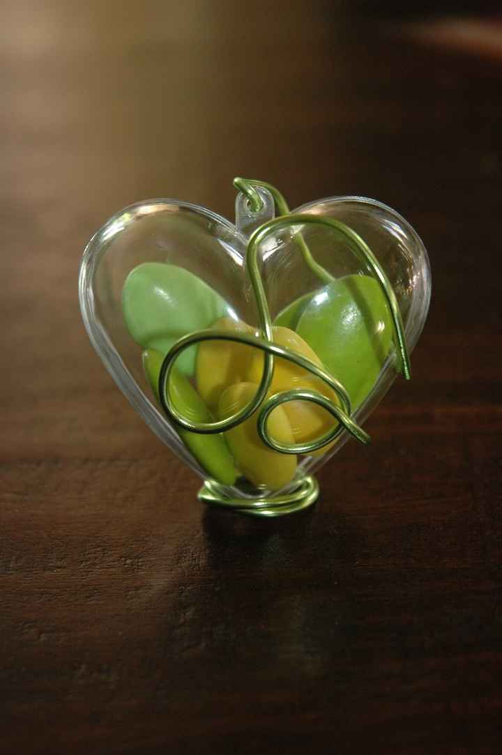 Boite à dragées coeur 