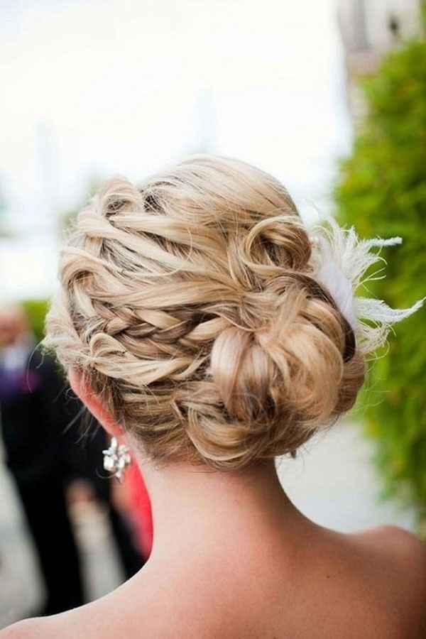 chignon et tresses