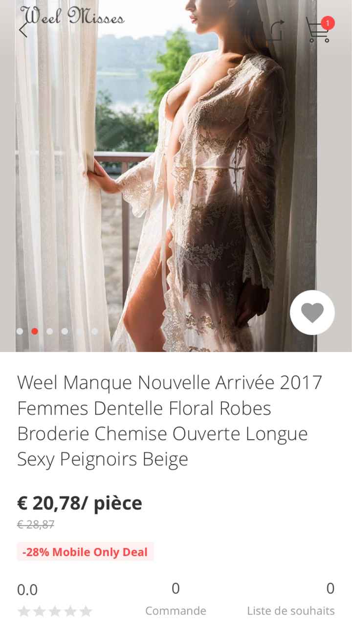  Peignoir dentelle - 1