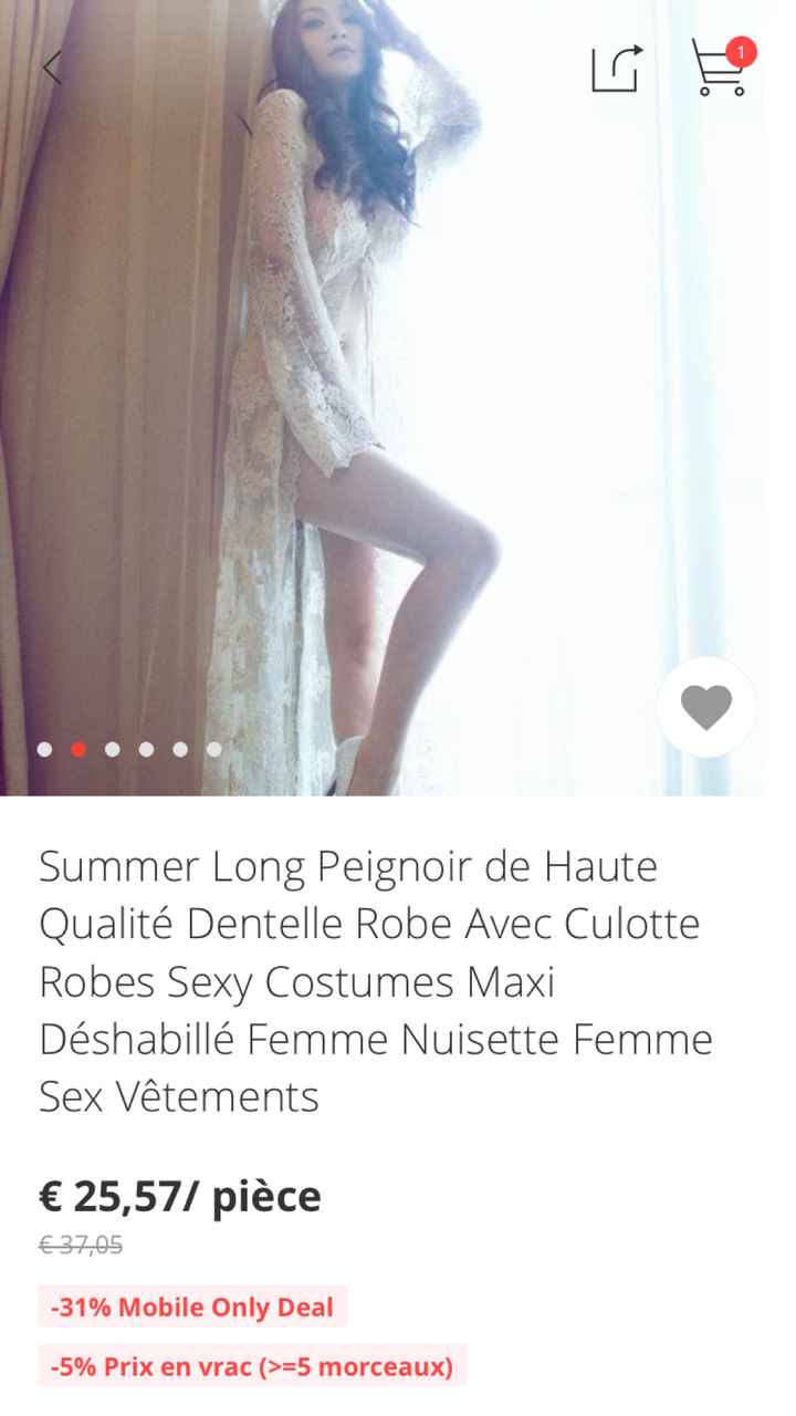 Peignoir dentelle - 3