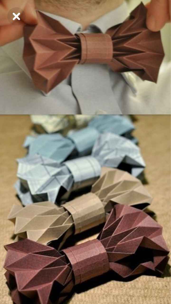  Noeud pap origami😍💙 - 1