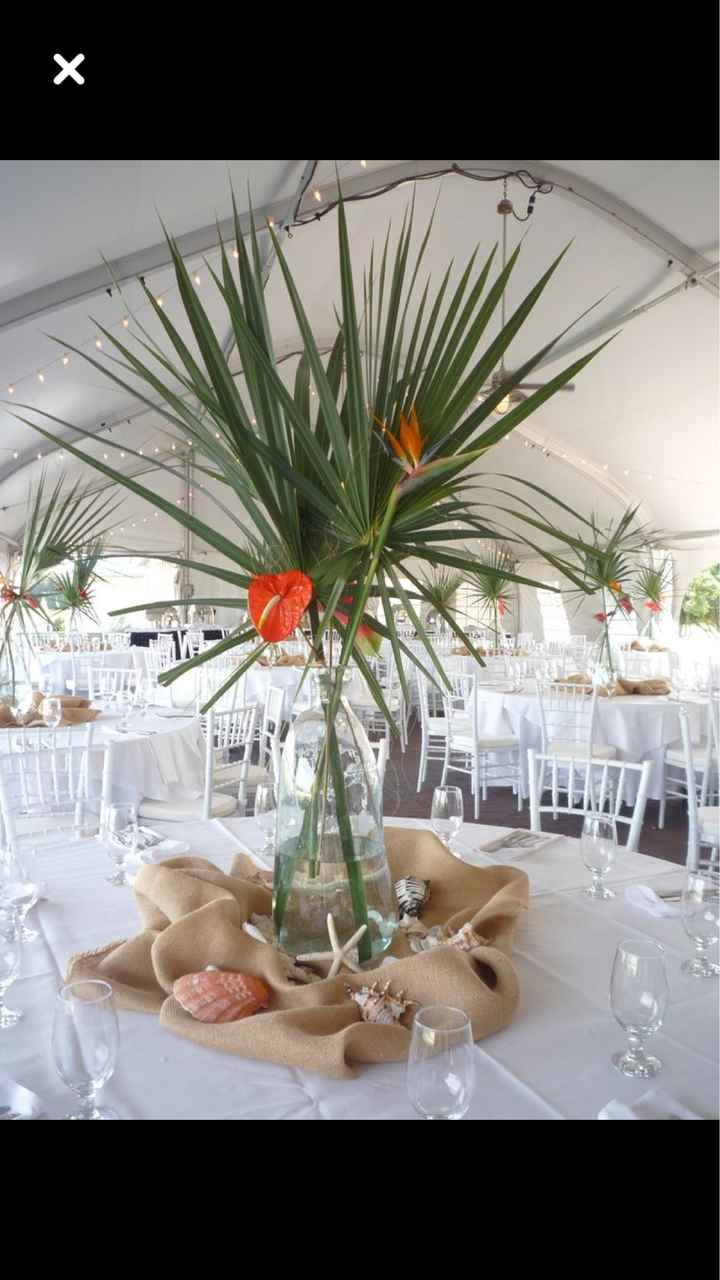  Des centres de tables tropicaux en hauteur!! - 12