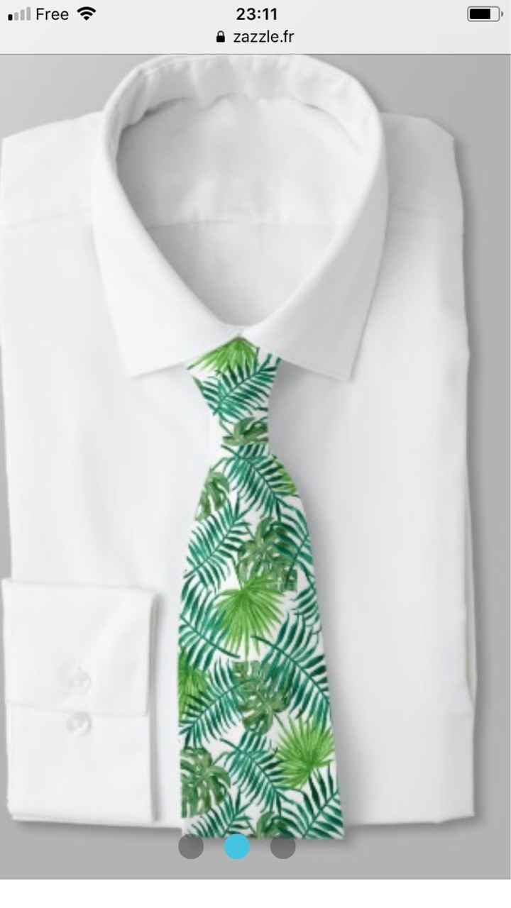  Tropical wedding: cravate et noeud pap’ - 3