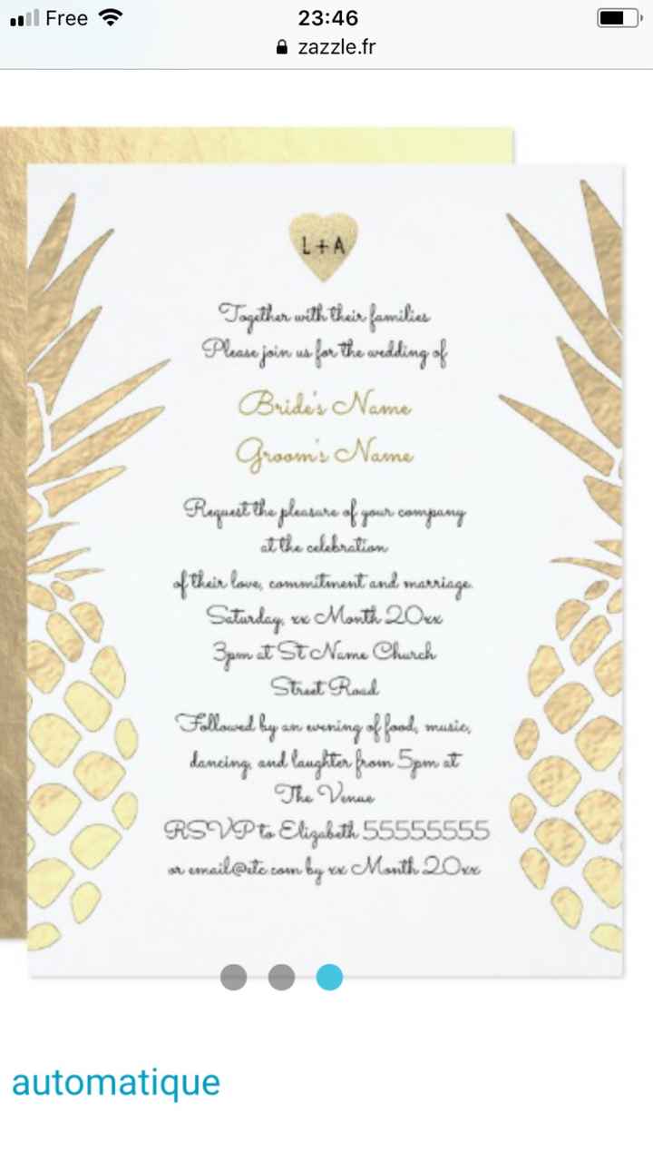  Tropical wedding: le faire part - 3