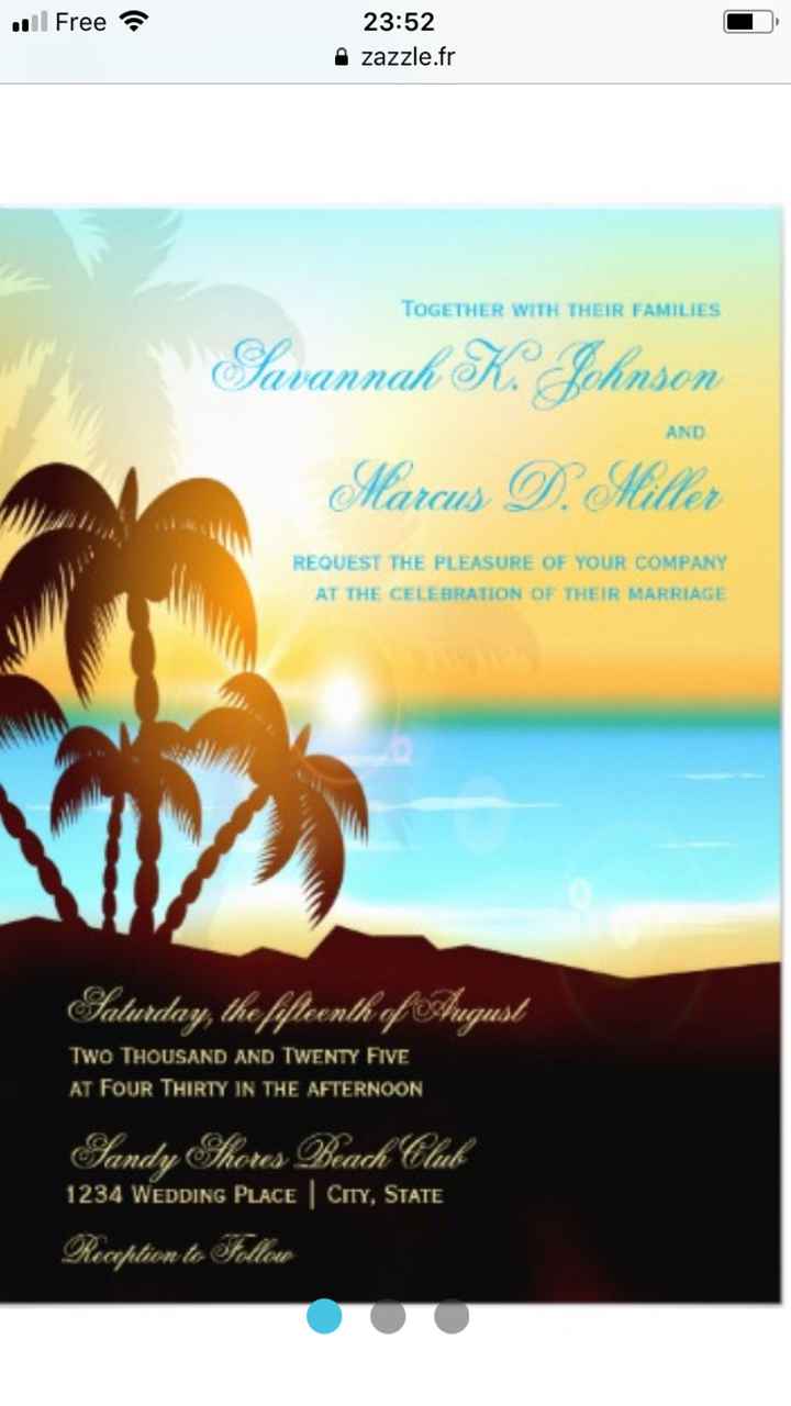  Tropical wedding: le faire part - 4