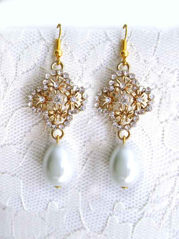  Boucles d’oreilles avec perle ✨✨ - 1