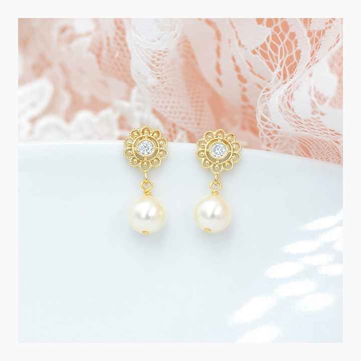  Boucles d’oreilles avec perle ✨✨ - 15