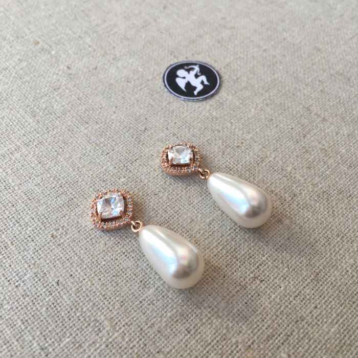  Boucles d’oreilles avec perle ✨✨ - 1
