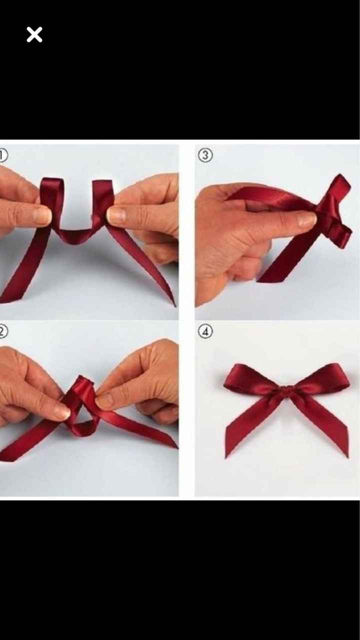 Essayage de noeuds en ruban diy - 1