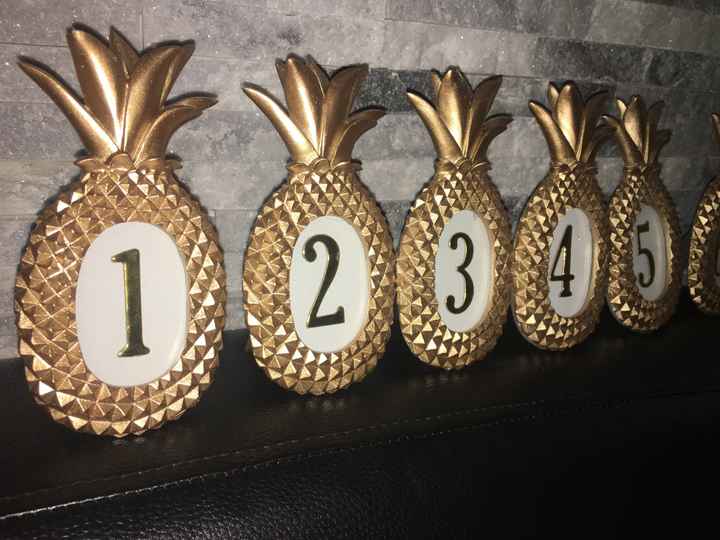 Numéros de tables ananas 🍍 🍍 - 2
